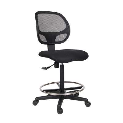 Bank Center Black Mesh Armless Ergonomic Office  Desk Stool Cashier Chair use in Bank