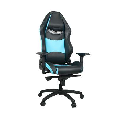 Black and Blue High Back Ergonomic PC Gaming Chair Gaming Racer Desktop Computer Chair no Back Support