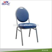 Fabric Padded Metal Stackable Banquet Chair