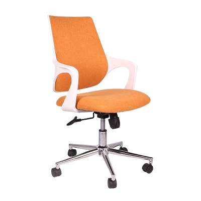 AODA Nylon Base Orange Home Goods Office Chair Secretary Office Fabric Chair for Sale