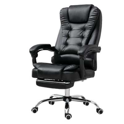 Big and Tall  PU Leather Executive Office Chair Office Revolving Boss Chair with Footrest