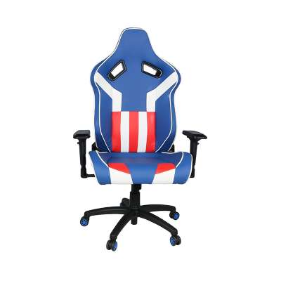 Premium Custom Logo 4D Armrest Multi Color  PU Leather XL Size Gaming Game Swivel Chair no Headrest and Pillow